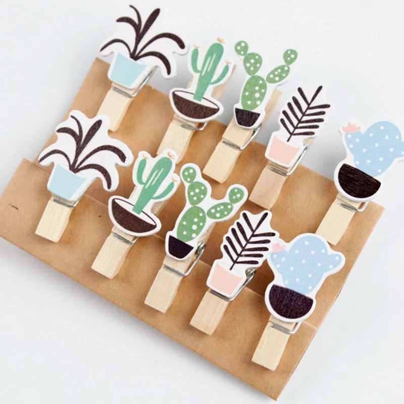 

Mini 10pcs/bag Cute Housh Wooden Peg Pin Clothespin Craft Clips Pegs for Photo Paper clip With Hemp Rope B