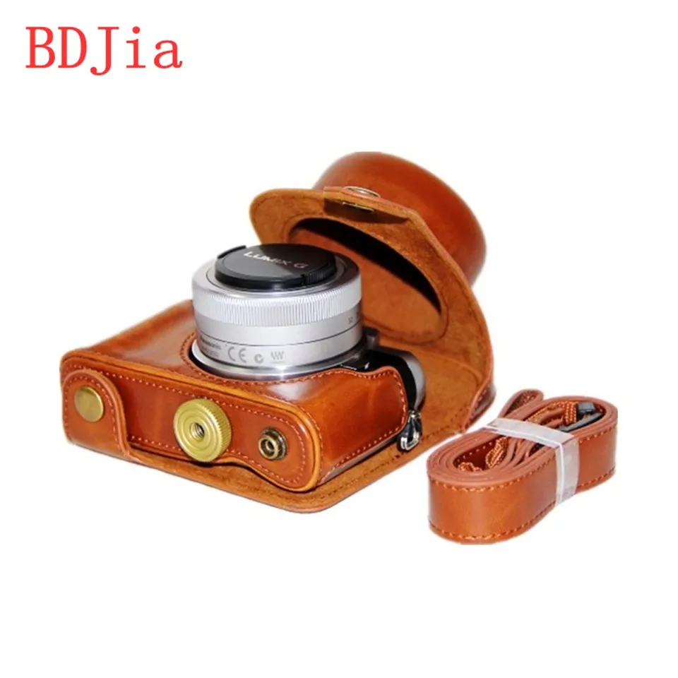Новый кожаный чехол сумка для камеры Panasonic Lumix GF10 GF9 GF8 GF7 12 32 мм объектив камера с