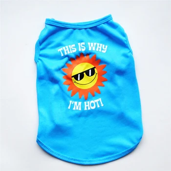 

Spring/Summer Pet Dog Clothes For Small Dogs Cute Pet Cat Vest Clothing Pet T-shirt Dog Shirts Cartoon Chihuahua Pug Costumes