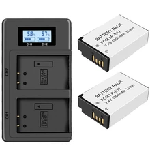 Комплект из 2 предметов Lp-E17 Батарея+ ЖК дисплей Usb двойной Зарядное устройство для цифровой однообъективной зеркальной камеры Canon Eos 200D M3 M6 750D 760D T6I T6S 800D 8000D поцелуй X8I камеры