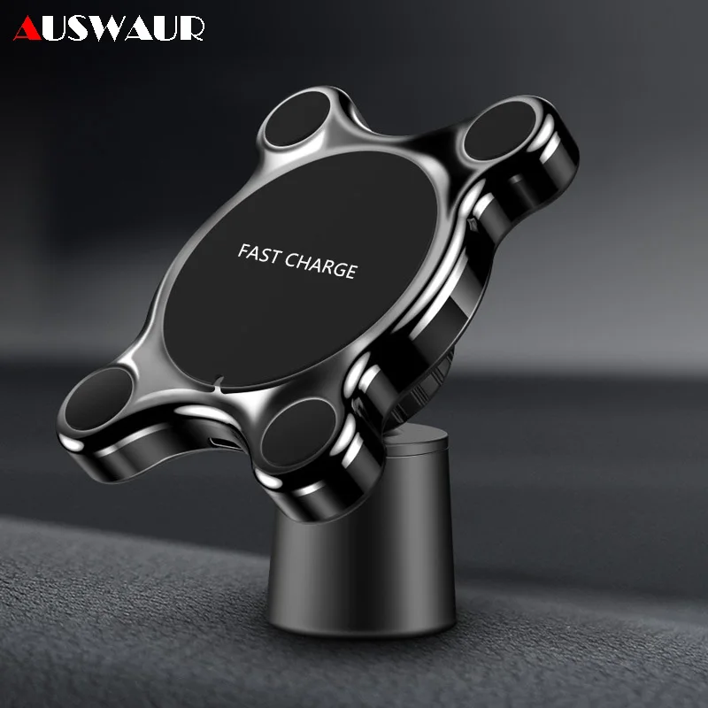 

Fast Charging Magnetic Car Wireless Charger for iPhone X 8 Plus Samsung Magnetic Adsorption Car Wireless Charger 5W 7.5W 10W