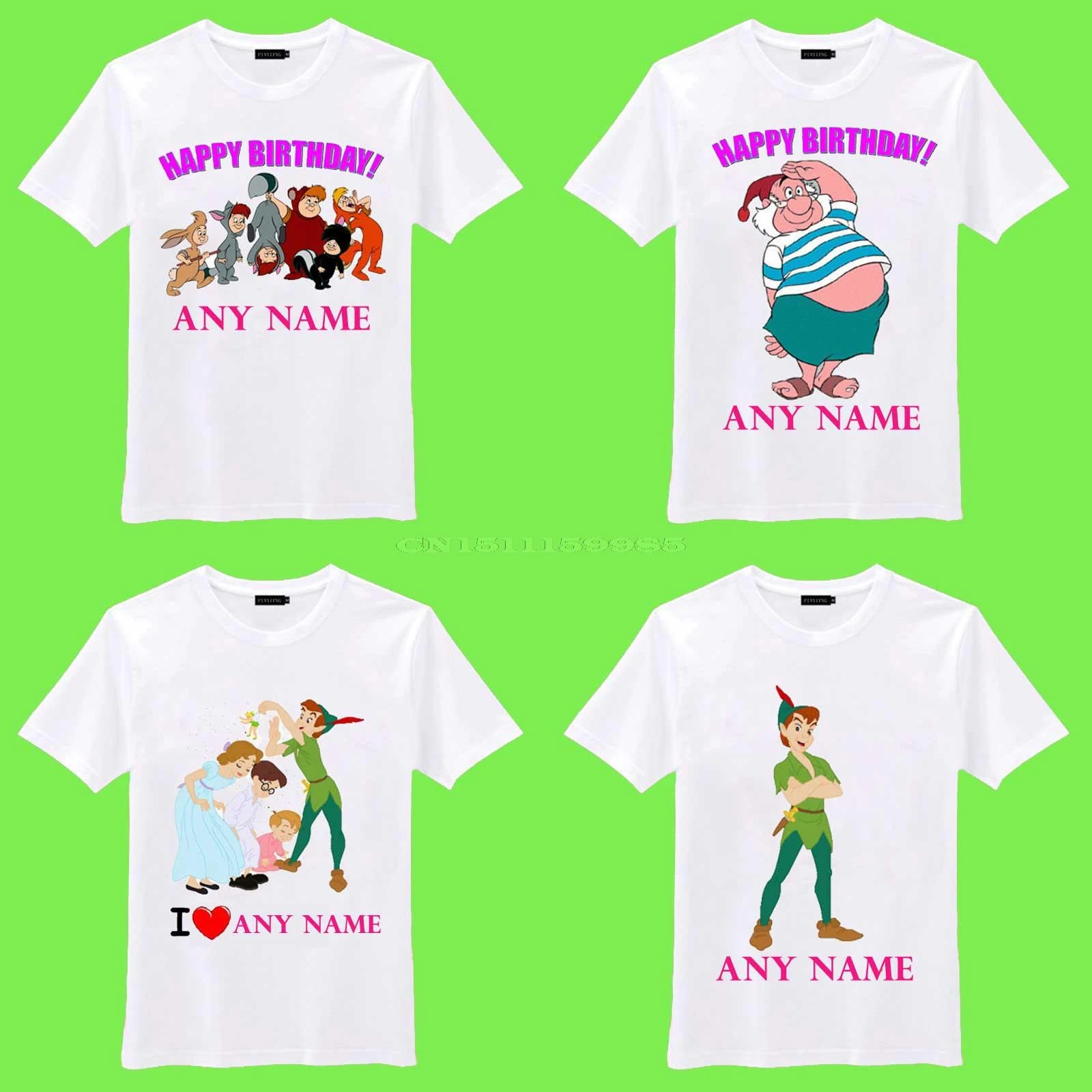 Free Shipping 15 New Peter Pan Lost Boys Personalized Name Kids Birthday Love Gift O Neck Camiseta Unisex T Shirt Gift Card Gift Card Shirt Lycragifts For Bride And Groom Aliexpress