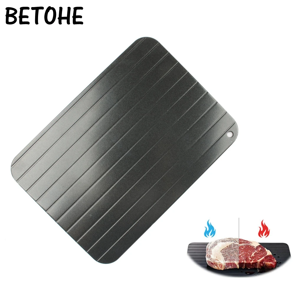 Defrost Tray Thaw Frozen Food Meat Fish In Minutes Home defrosting tray No Electricity Chemicals Microwave