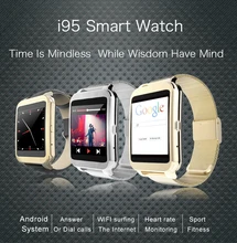 Smartwatch Android Wifi Surfen, Eingebauten Android 4.3 System, Telefonieren, Stext Nachrichten, Synchronisation Zeit, Wetter, Foto kamera