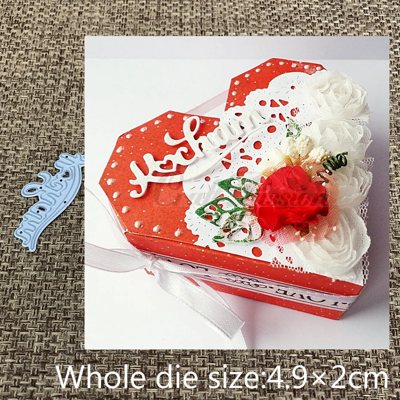 

New Design Craft Metal Cutting Dies cut die Polish language I love Scrapbooking Album DIY Paper Card Craft Embossing Die Cuts