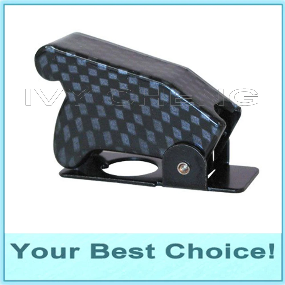 100pcs/Lot Carbon Fiber Missile Launch Flip Guard Cover for Toggle