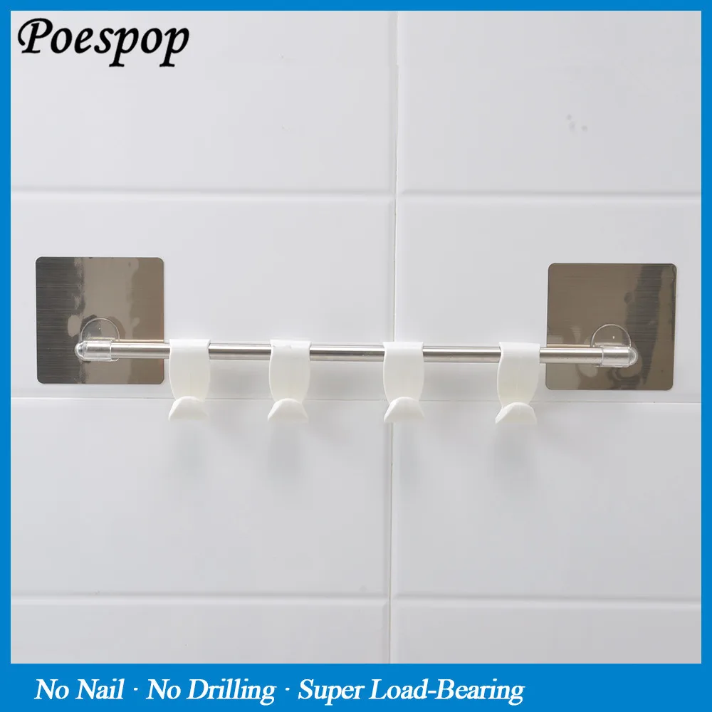 

POSEPOP Strong suction wall Rotating Towel Kitchen Rack Towel Bar Stainless Steel Kitchen Towel Accessory Hardware Holder Rack