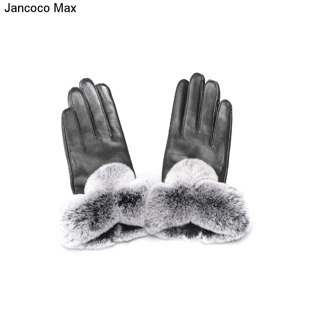 Jancoco Max 2019 перчатки с сенсорным экраном для женщин из натуральной овечьей кожи
