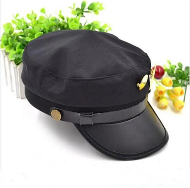 Anime Jojo's Bizarre Adventure Hat Jotaro Kujou Army Military Unisex Cotton Cap (2)