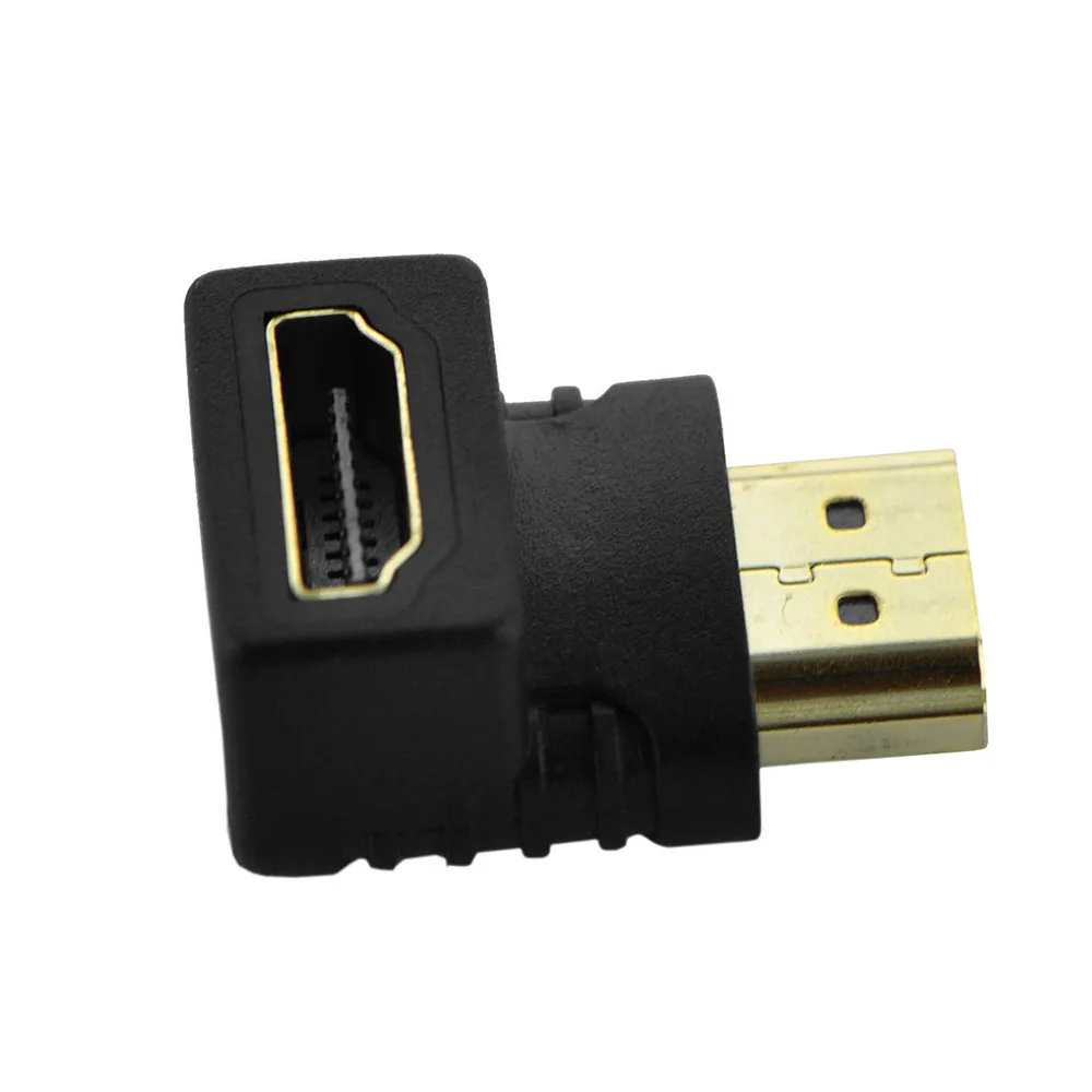 Высокое качество 90 градусов HDMI Мужской к HDMI Женский кабель адаптер конвертер V1.4 1080P для HDTV