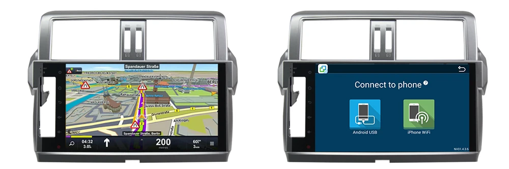 Clearance ZaiXi Android Car 2 din multimedia GPS Navigation For Toyota Land Cruiser Prado 150 2014~2017 vedio stereo Radio audio video map 1