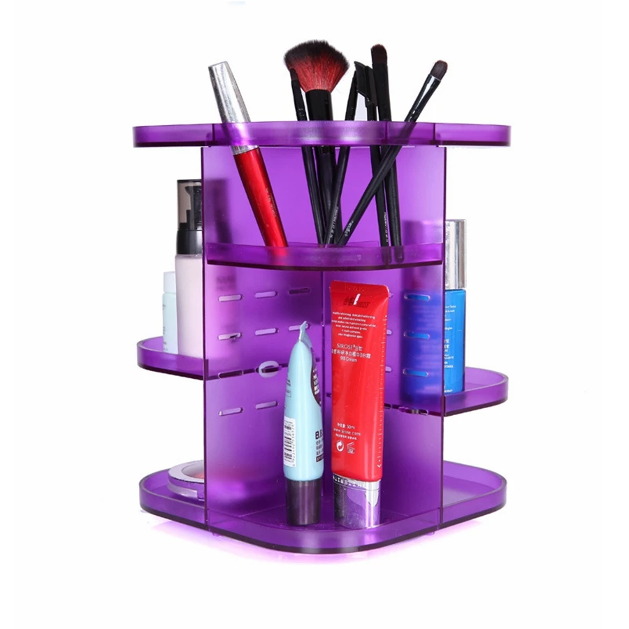 360 Degree Rotating Cosmetic Organizer Make up Brush Holder Makeup