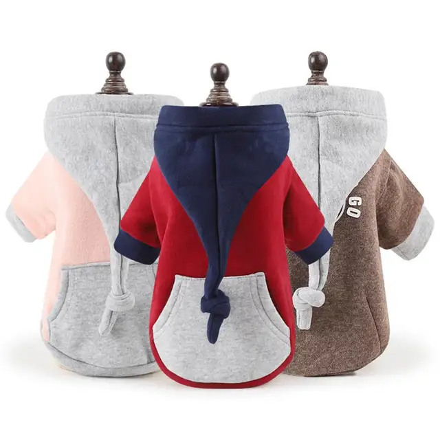 Transer Dog Wardrobe Puppy Clothes Hoodie Winter Warm Sweater Coat