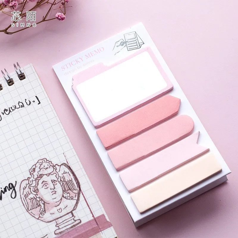 

JIANWU 100sheets Color impression series combination sticky note SimpleMemo Bullet journal Indexes kawaii