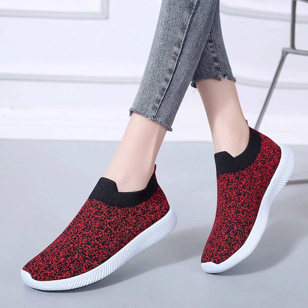 

YOUYEDIAN Sneakers Women Spring Mesh Breathable Casual Shoes Slip On Platform Sneakers Women 2018 Tenis Feminino