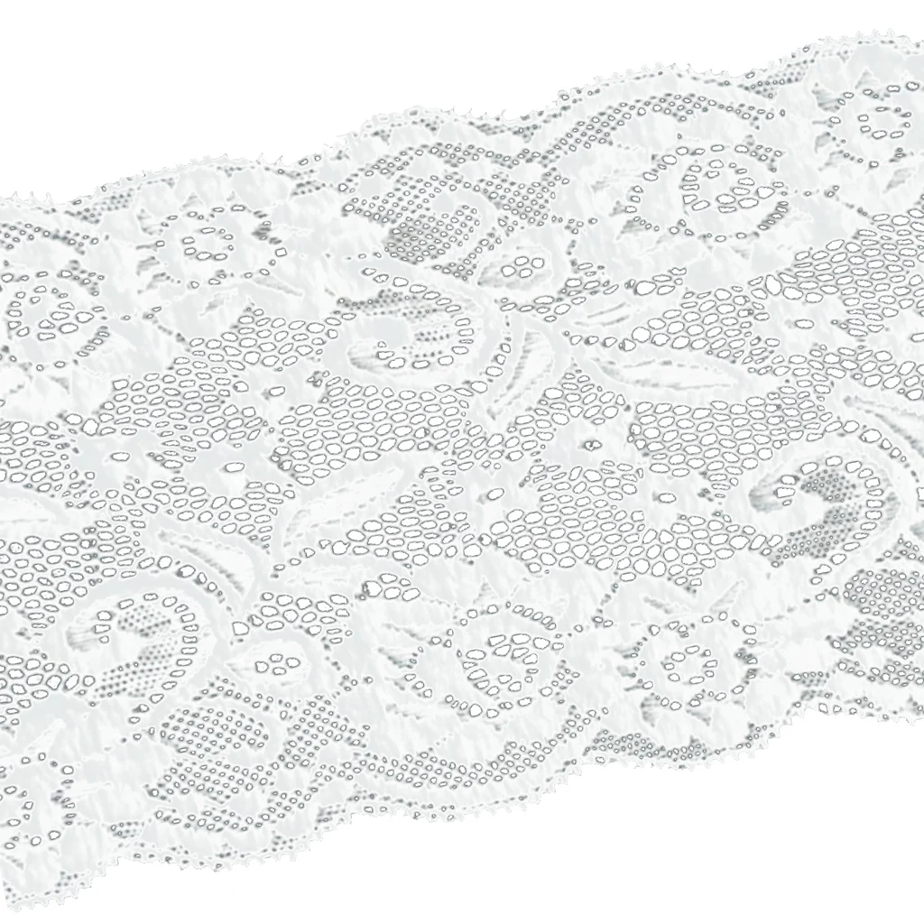 5 Yards 15cm Floral Stretch Lace Trim Ribbon DIY Handmade Sewing Accessories Strap Craft/Dress&Headband/Decoration/Gift Wrap