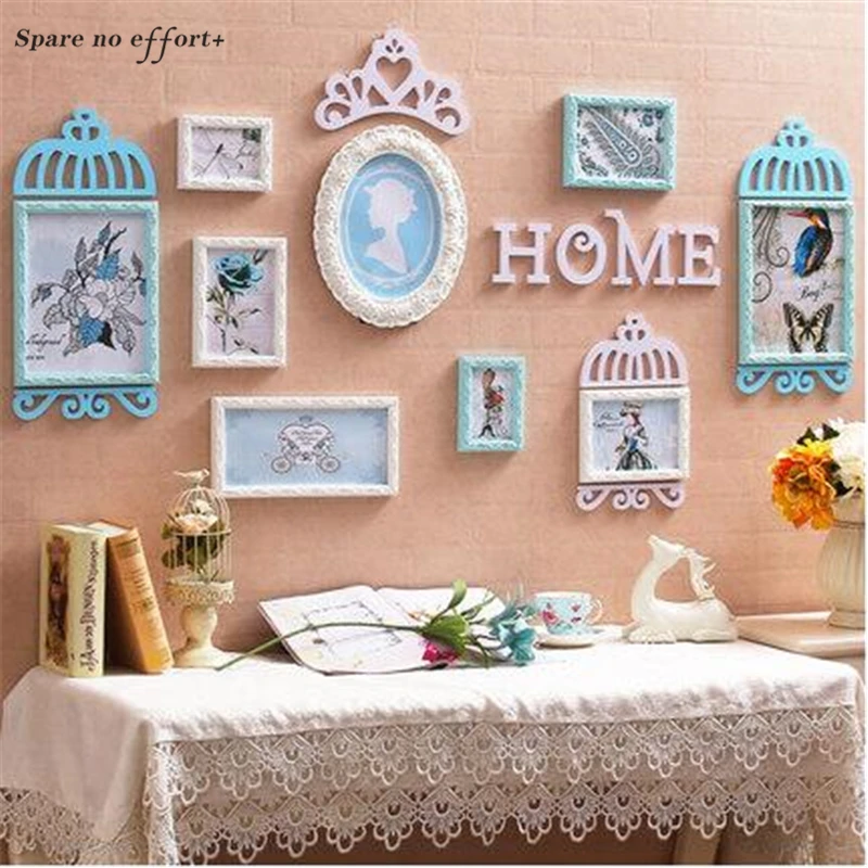 

New European Style Home Design Wooden Picture Frame Set Wall Decoration Wood Photo Frame for Home Decoration Wedding Photo Frame