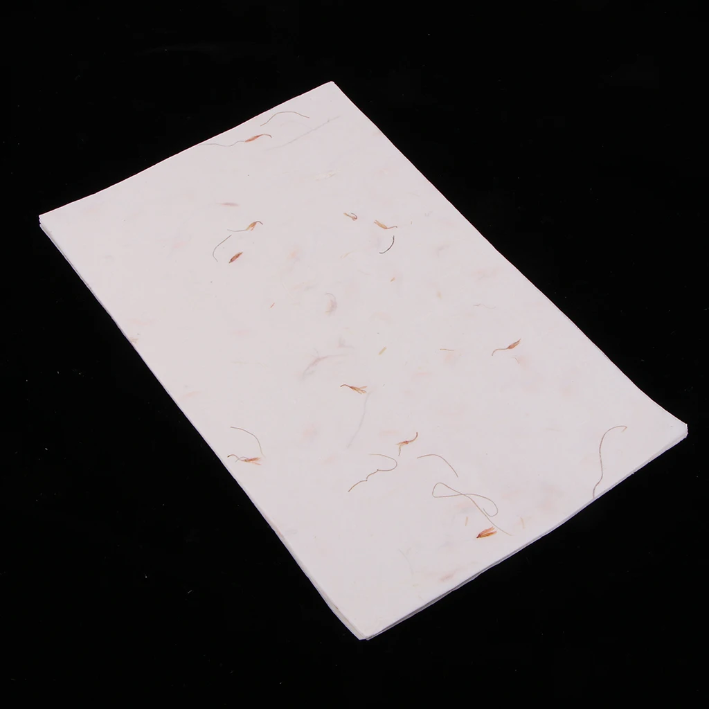 10 Pieces Vintage White Chinese Art Paper Xuan Paper for Origami Cards Making Letters Writing DIY Cards Making 