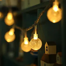 купить! 10шт LEDs1.6M с батарейным питанием LED пузыри шариковые огни строка для украшения праздничной Лучший!