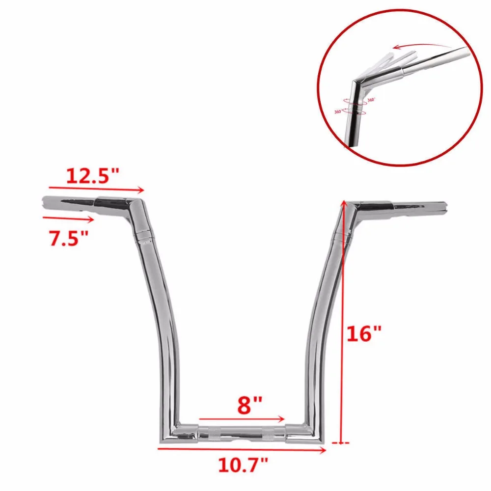 Мотоцикл 1-1/" регулируемая Ape вешалка руль для Harley Sportster XL 883 1200 48 Dyna Lowrider