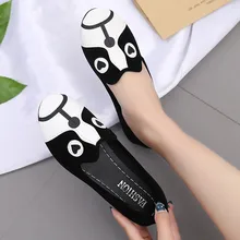 YOUYEDIAN/Женская обувь на плоской подошве; коллекция года; женские водонепроницаемые Мокасины с принтом собаки из мультфильма; повседневная женская обувь на плоской подошве в горошек; chaussures femme