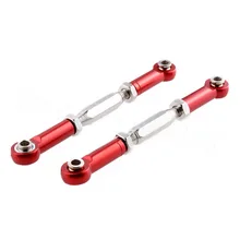 For TRAXXAS Slash 4X4 Aluminum Steering Turnbuckle Toe Link Camber Linkage 69mm Assembled Rod Ends Hollow Balls Left Right 3644