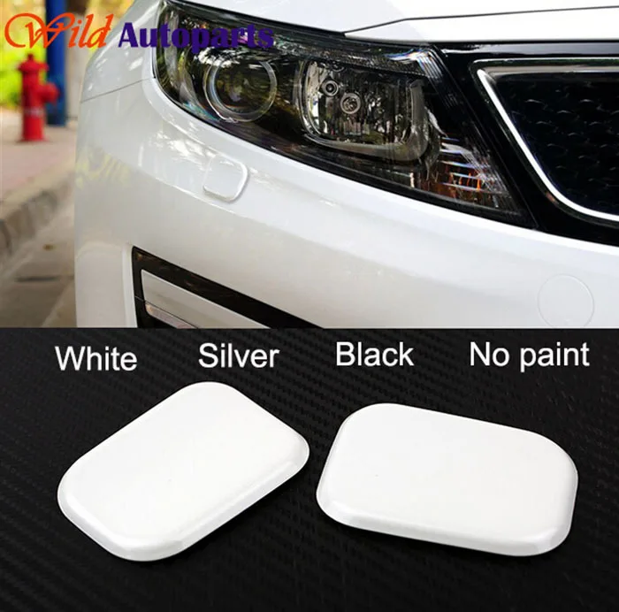 2pcs Front Headlight Sprinkler Lid Spray Cover Tri...