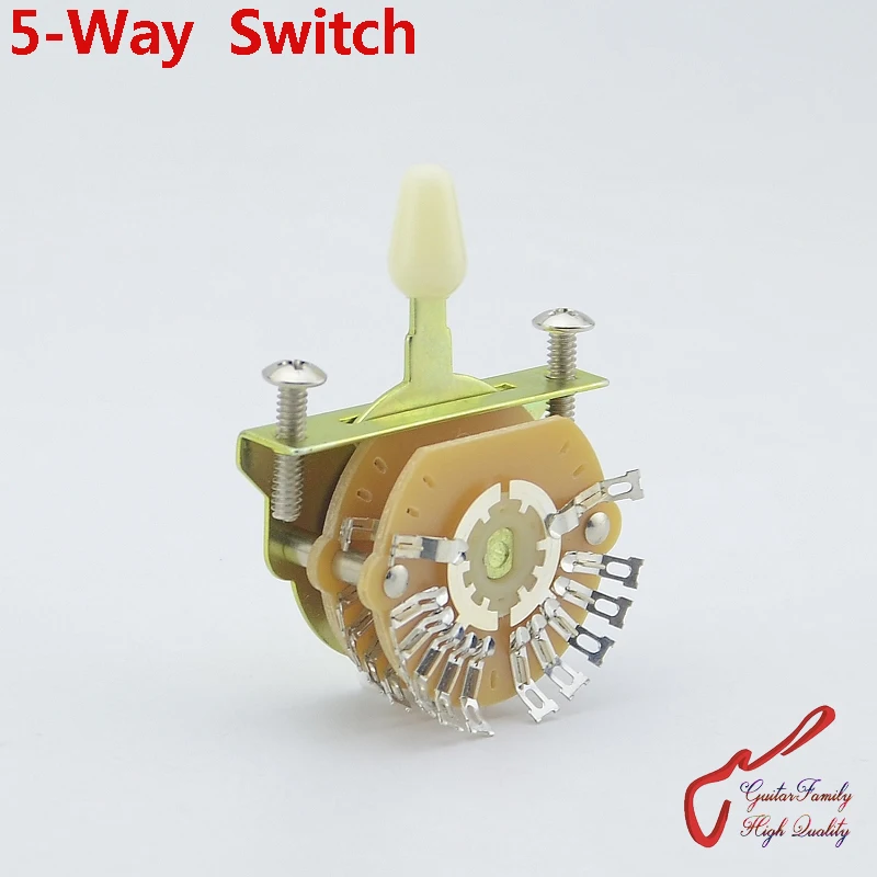 1 Piece GuitarFamily Oak Grigsby 4-Pole, Double Wafer, 5-Way Super Switch For Electric Guitar ( #0714 )