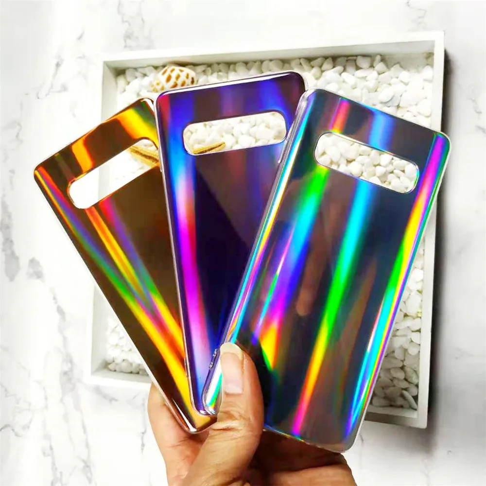 

Aurora Double Sided IMD Case For Samsung Galaxy S10 Plus Case Luxury Glossy Color Silicone Edge For Samsung S10E S10 Cases Capa