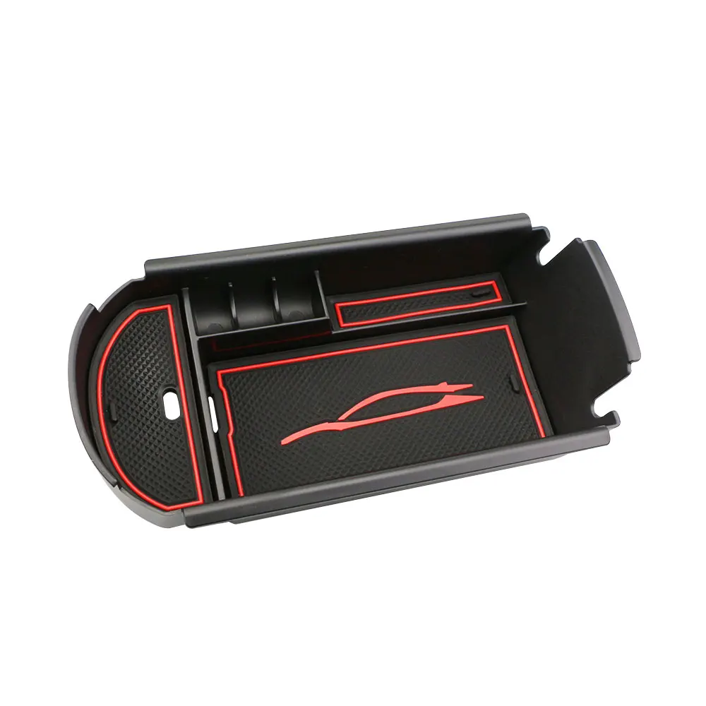 Jameo автоматический ящик для хранения в подлокотнике автомобиля центральная консоль Органайзер контейнер держатель коробка для Toyota C-HR CHR аксессуары - Название цвета: Красный