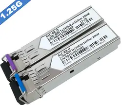 2 шт./лот SFP-GE-LX-SM BIDI Tx1490/Rx1310 1,25 г BIDI 20 км одиночный режим SFP-GE-SM1490-BIDI для HUAWEI Mikrotik zte и все бренды