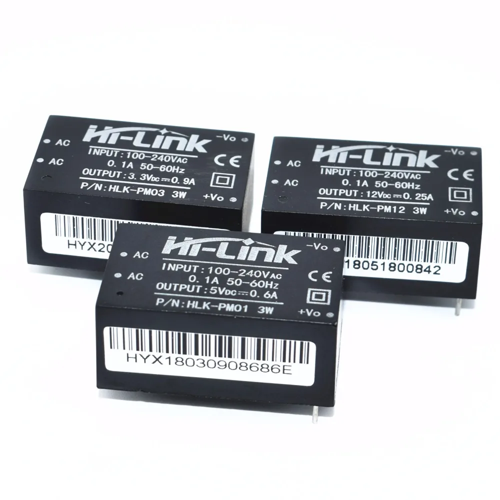 5 шт. HLK-PM01 HLK-PM03 HLK-PM12 AC-DC 220V 5V мини модуля питания, интеллигентая(ый) бытовой выключатель питания модуль