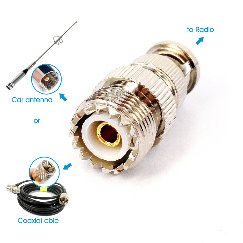 50 шт. BNC Q9 для UHF Female SO239 PL259 RF коаксиальный разъем адаптер Icom IC V80 V82 Walkie Talkie