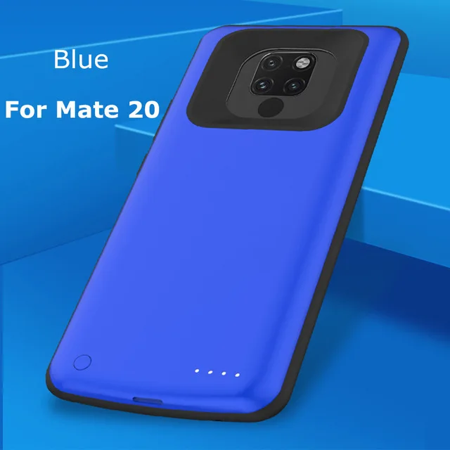 Резервный аккумулятор чехол для Hauwei mate 20 Pro внешний блок питания зарядное устройство для Hauwei mate 20 Расширенный телефон контейнер для аккумуляторных батарей - Цвет: Blue  For Mate 20