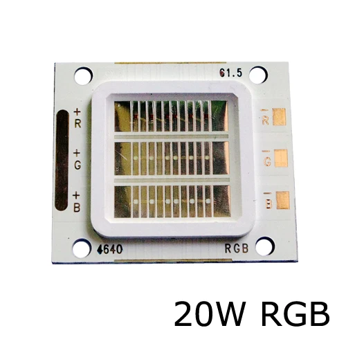 10 шт. светодиодный Диод RGB чип лампы высокой Мощность потолочные светильник Лот супер яркий бисера 10 Вт~ 50 вт DIY COB красочный - Испускаемый цвет: 20W RGB Chip only