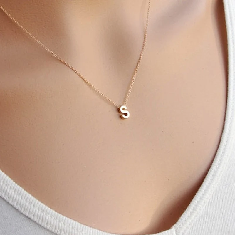 

Custom Select Letters Personalized Initial Name Necklace Couple Pendant Charm Jewelry for Women Fashion Love Gift New arrivel