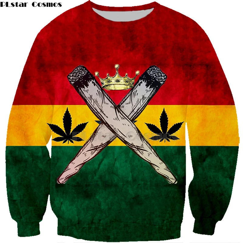 PLstar كوزموس العلامة التجارية طباعة 3d الملابس بوب مارلي أزياء هوديس المتناثرة نمط البلوز الأصفر الاعشاب رجل إمرأة Hoodies-3