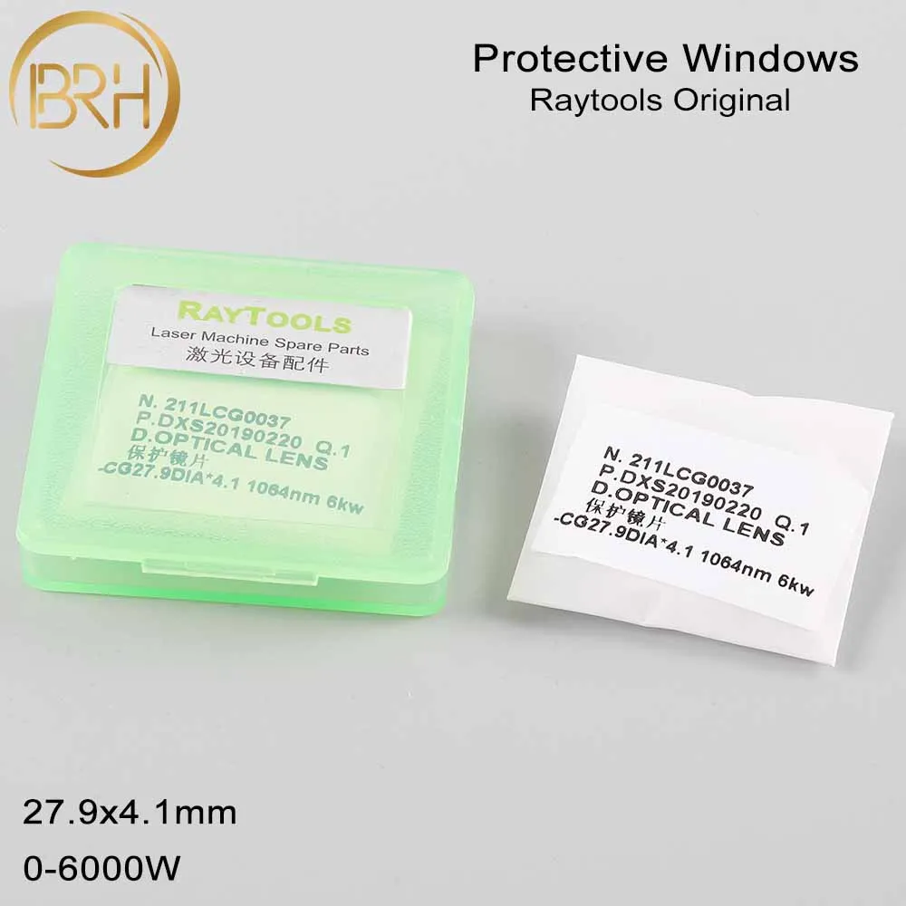 

BRH Raytools Original Protection Lens/Protective Windows/Mirrors 27.9x4.1mm 0-6000W 211LCG0037 For Raytools Bodor BT240S BM111