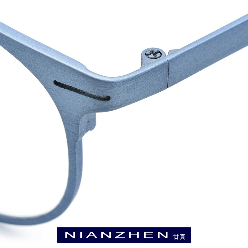Optischen Frauen brown Licht Schwarzes Vintage Ultra gold grau Runde Reinem blau Männer Für 7705 Titan Rahmen Myopie rot Brillen wURq1t0