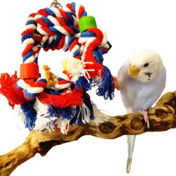 Веревка Птица игрушка Jumble клетка для попугая длиннохвостый попугай Австралийский Попугай Висячие жевательные высокого качества