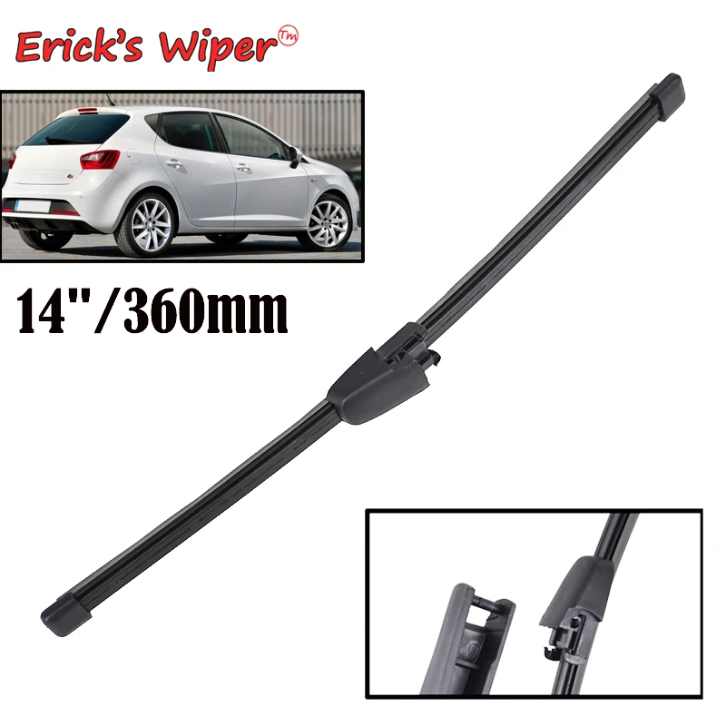 YHSM Wiper Front & Rear Windscreen Wiper Blades Set For Seat Ibiza Coupe 6J Hatchback 2017 2016 2015 2014 2013 24 16 13 Wipers