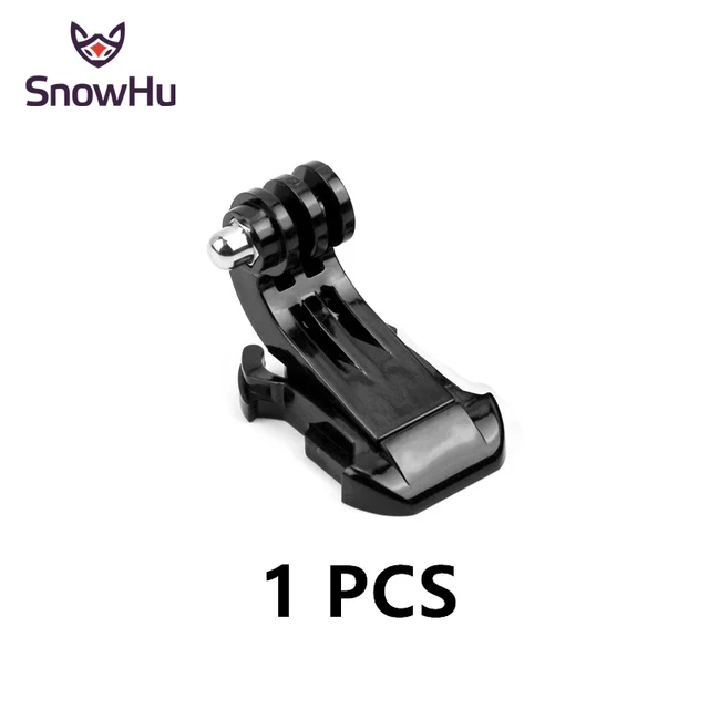 SnowHu J-Hook Buckle Surface Mount For Gopro Accessories 2PCS For Gopro Hero 10 9 8 7 6 5 for Yi 4K SJCAM Action Camera GP20 GP20B