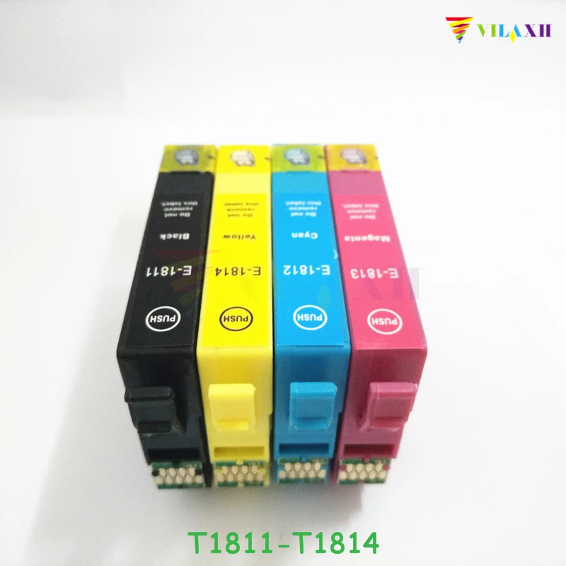 Чернильные картриджи vilaxh T1811 для Epson Expression Home XP402 XP405 XP215 XP312 XP415 XP412 XP315 XP212 XP405WH XP 402 405