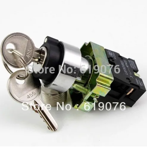 

21C 1 N/O 2 Positions Maintained Key Select Selector Switch