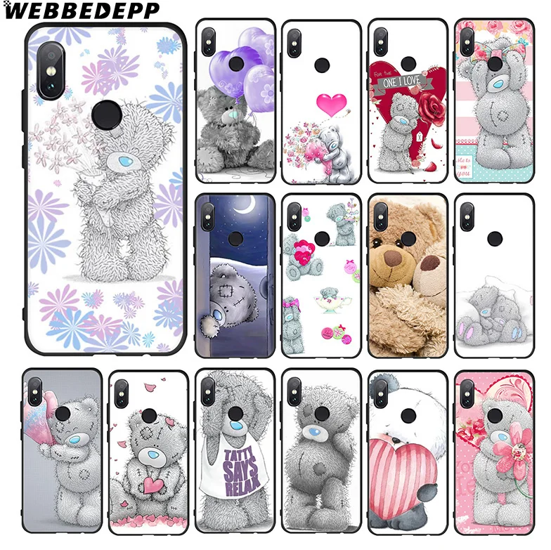 Мягкий чехол WEBBEDEPP Teddy Me To You Bear для Xiaomi 9 8 SE 6 A1 A2 Lite MIA1 MIA2 MI8 MI6 MAX 3 POCOPHONE F1 |