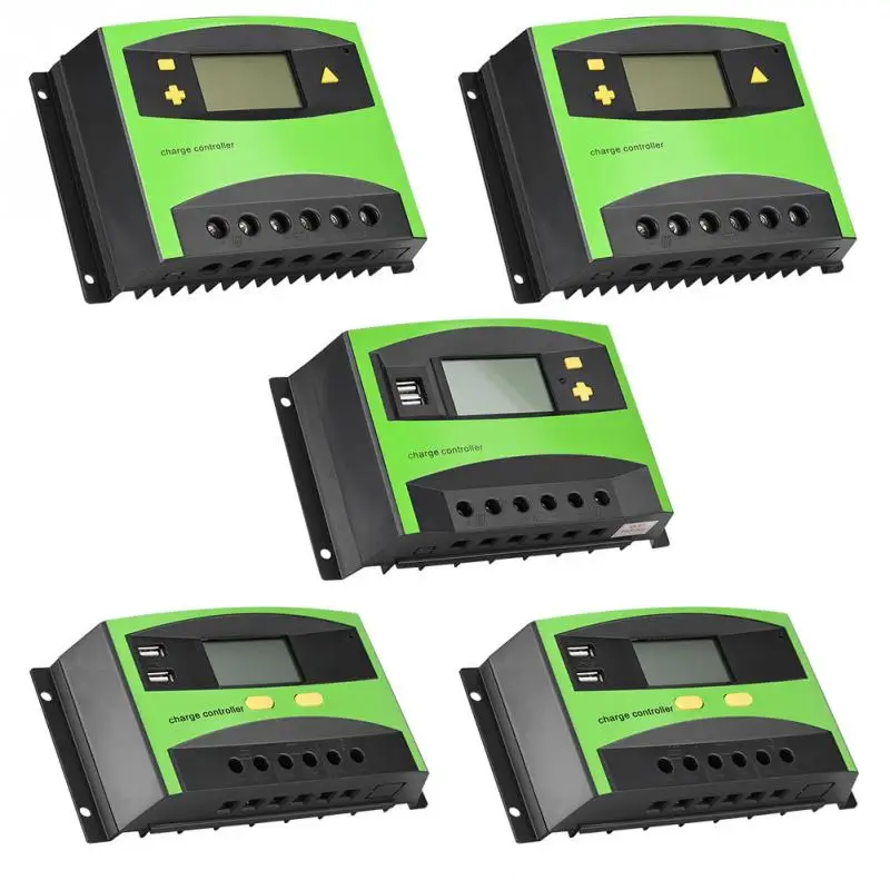 20A 30A 40A 50A 60A режимы Auto PWM регулятором солнечного заряда контроллер Dual USB ЖК дисплей