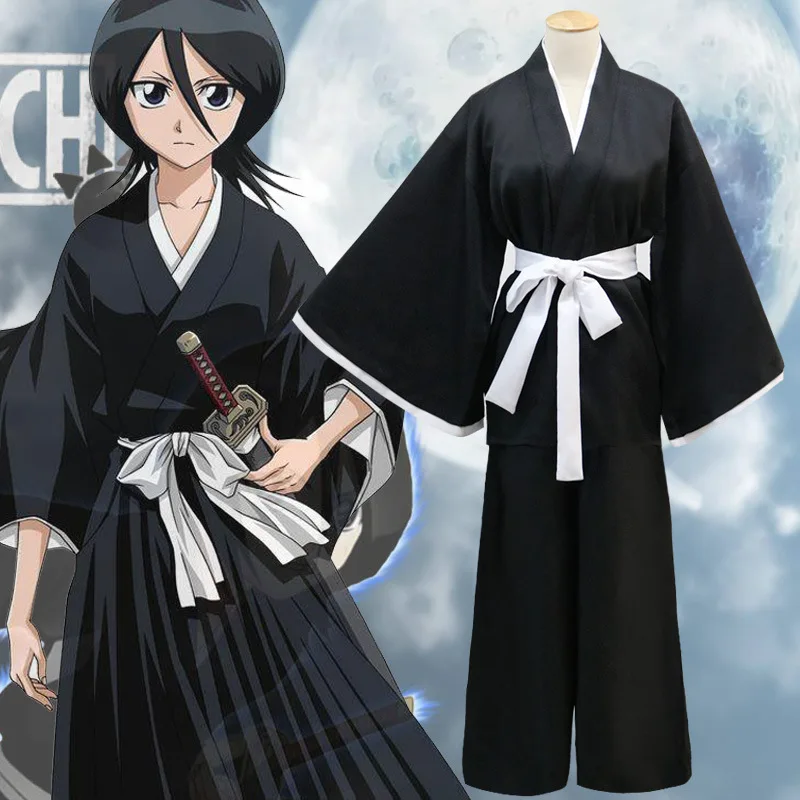 Bleach Kurosaki Ichigo Robe Cloak Coat Japanese Anime Cosplay Halloween