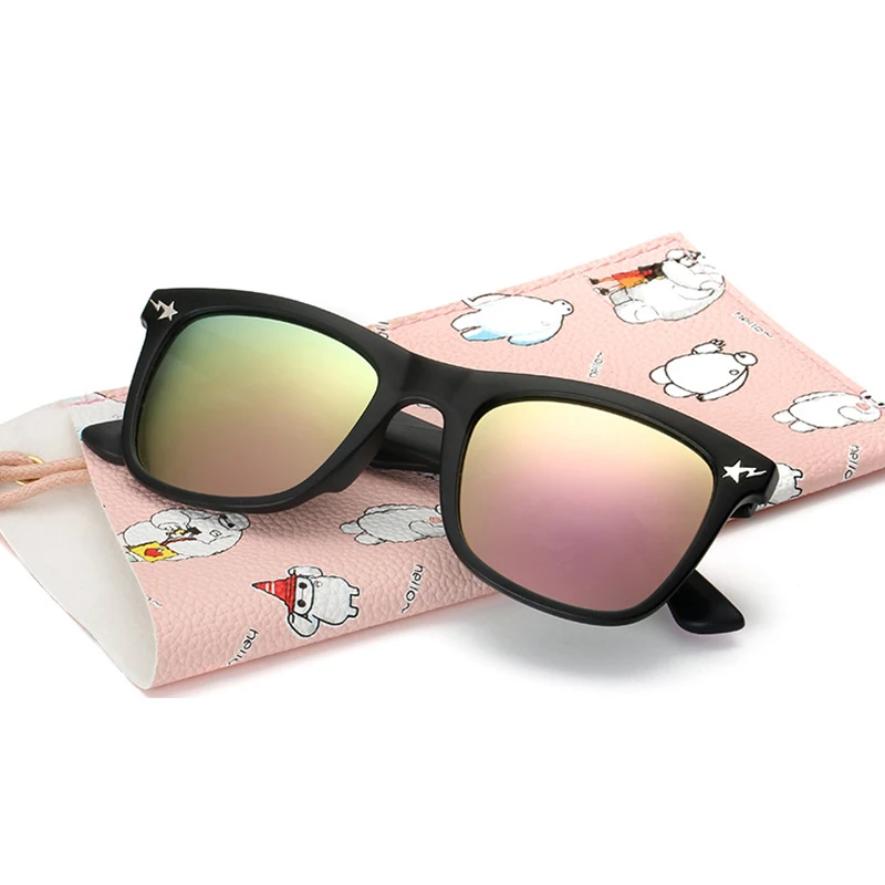 

Vintage Square Plastic Girls Kids Boy Sunglasses Fashion Coating Sunglasses Children Sun Glasses WD552