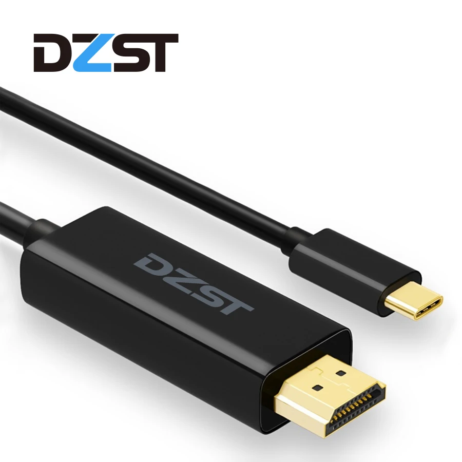 

DZLST USB C to HDMI 4K 60Hz Cable 1.8M Type C 3.1 to HDMI Male to Male for MacBook Pro Huawei MateBook ChromeBook Samsung S8/S9