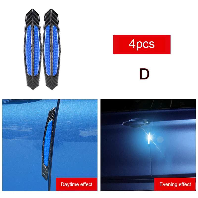 Углеродное волокно для стайлинга автомобилей, Автомобильный Дверной протектор, обод бампер, Защитная пленка для автомобиля, автомобильная наклейка